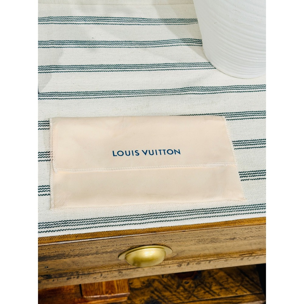 Louis Vuitton Cream Small Envelope Dust Bag for Small Leather Goods Sunglasses